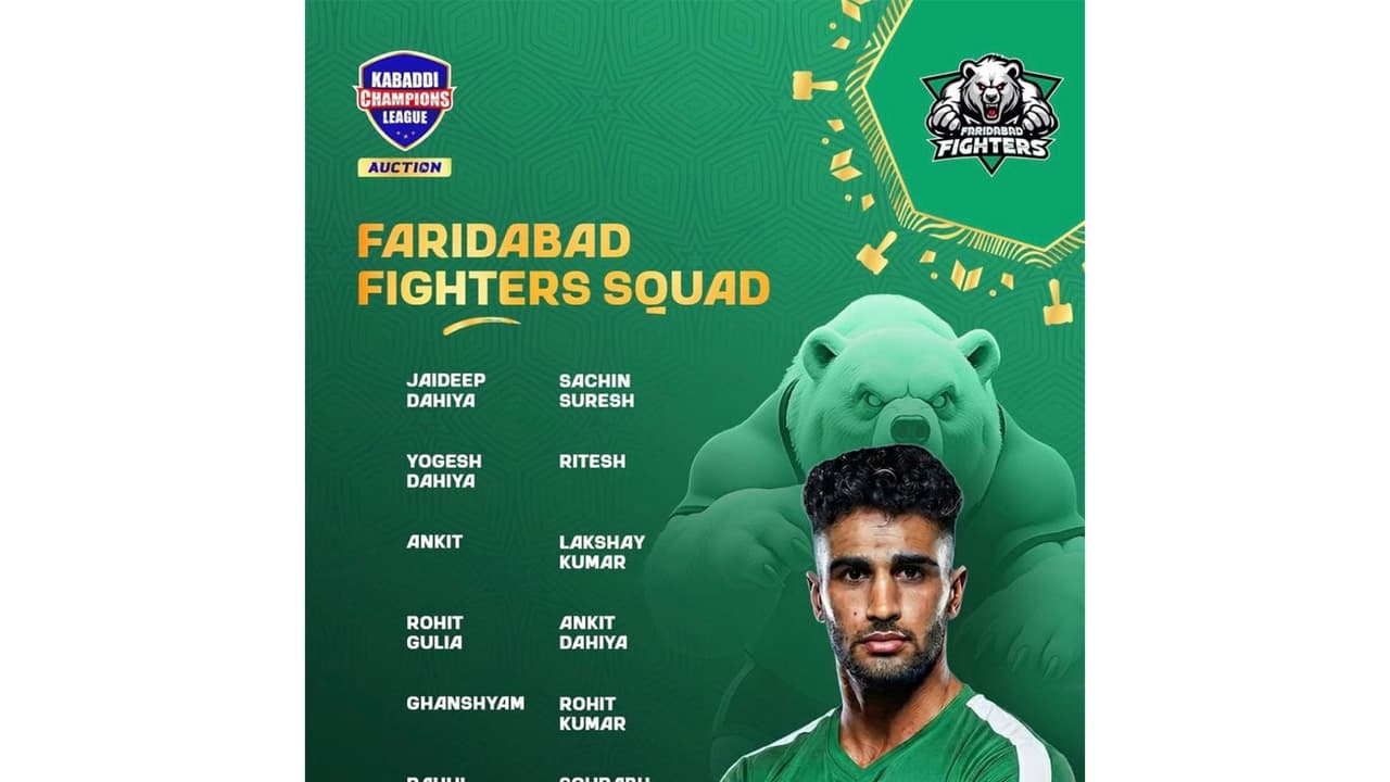 Faridabad Fighters squad. (Photo: KCL) Faridabad Fighters squad. (Photo: KCL)