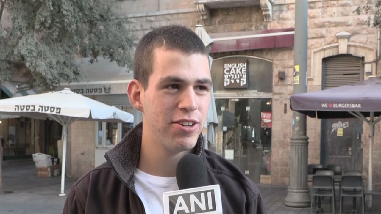 Nave, an Israeli voter speaking to ANI before Israeli elections (Photo/ANI) Nave, an Israeli voter speaking to ANI before Israeli elections (Photo/ANI)