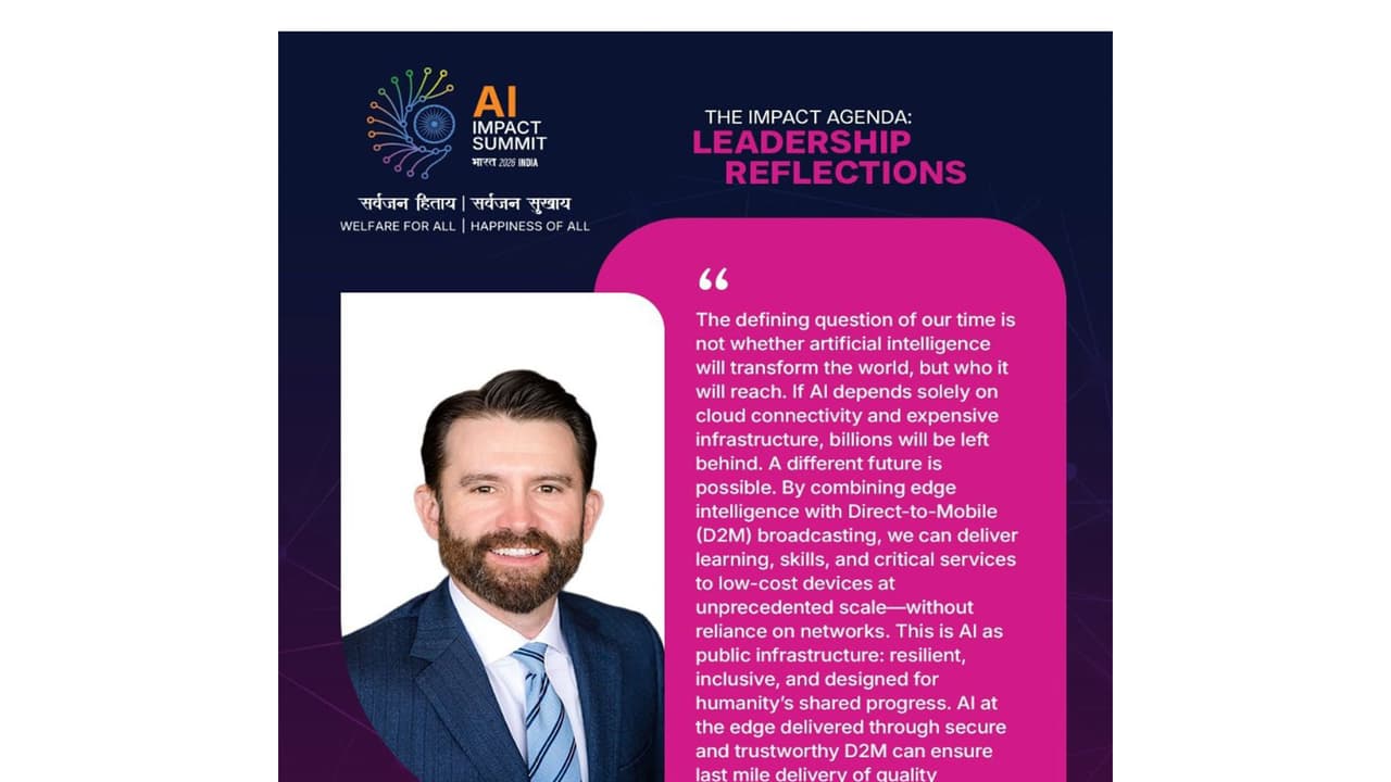 Christopher Ripley, President and CEO of Sinclair (Image: X/@GoI_MeitY) Christopher Ripley, President and CEO of Sinclair (Image: X/@GoI_MeitY)