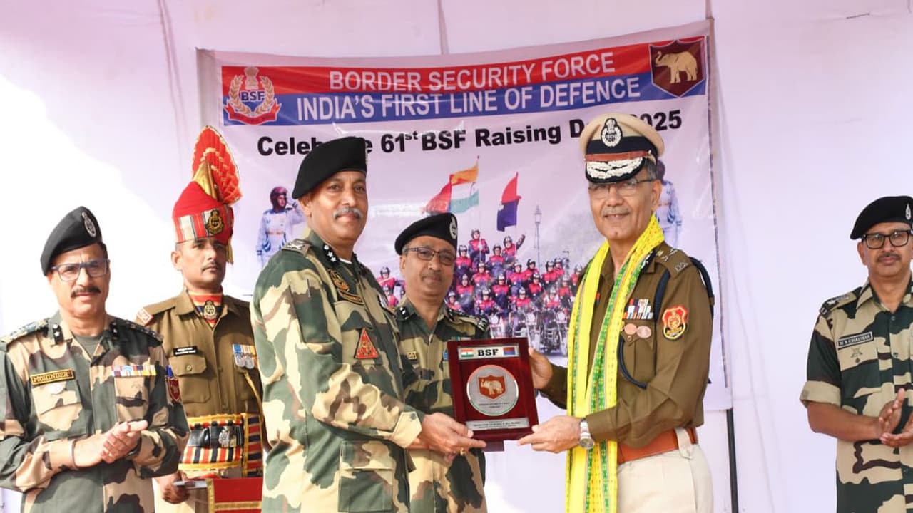 Tripura DGP Anurag at BSF event (Photo/ANI) Tripura DGP Anurag at BSF event (Photo/ANI)