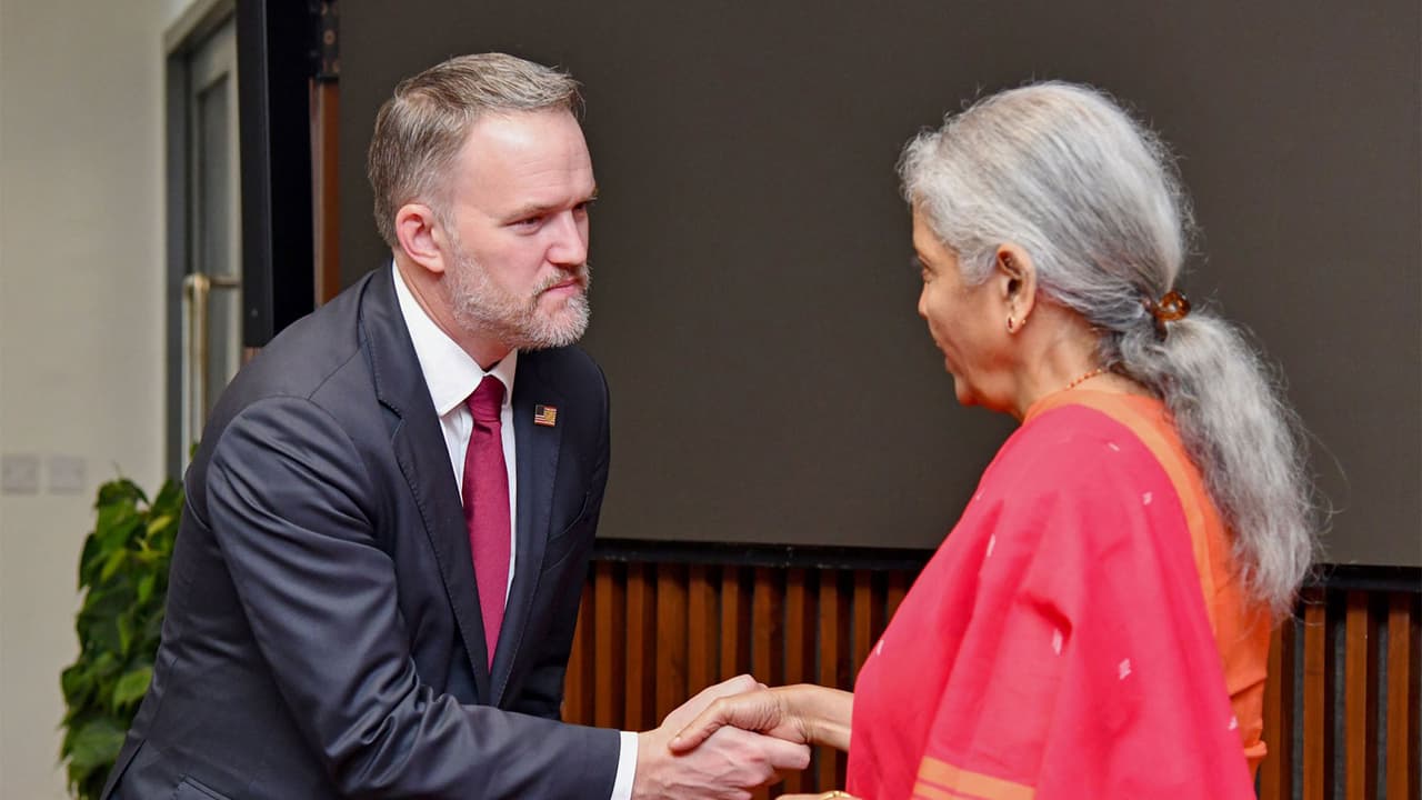 Jamieson Greer and Nirmala Sithraman (Photo/@MinistryofFinance) Jamieson Greer and Nirmala Sithraman (Photo/@MinistryofFinance)