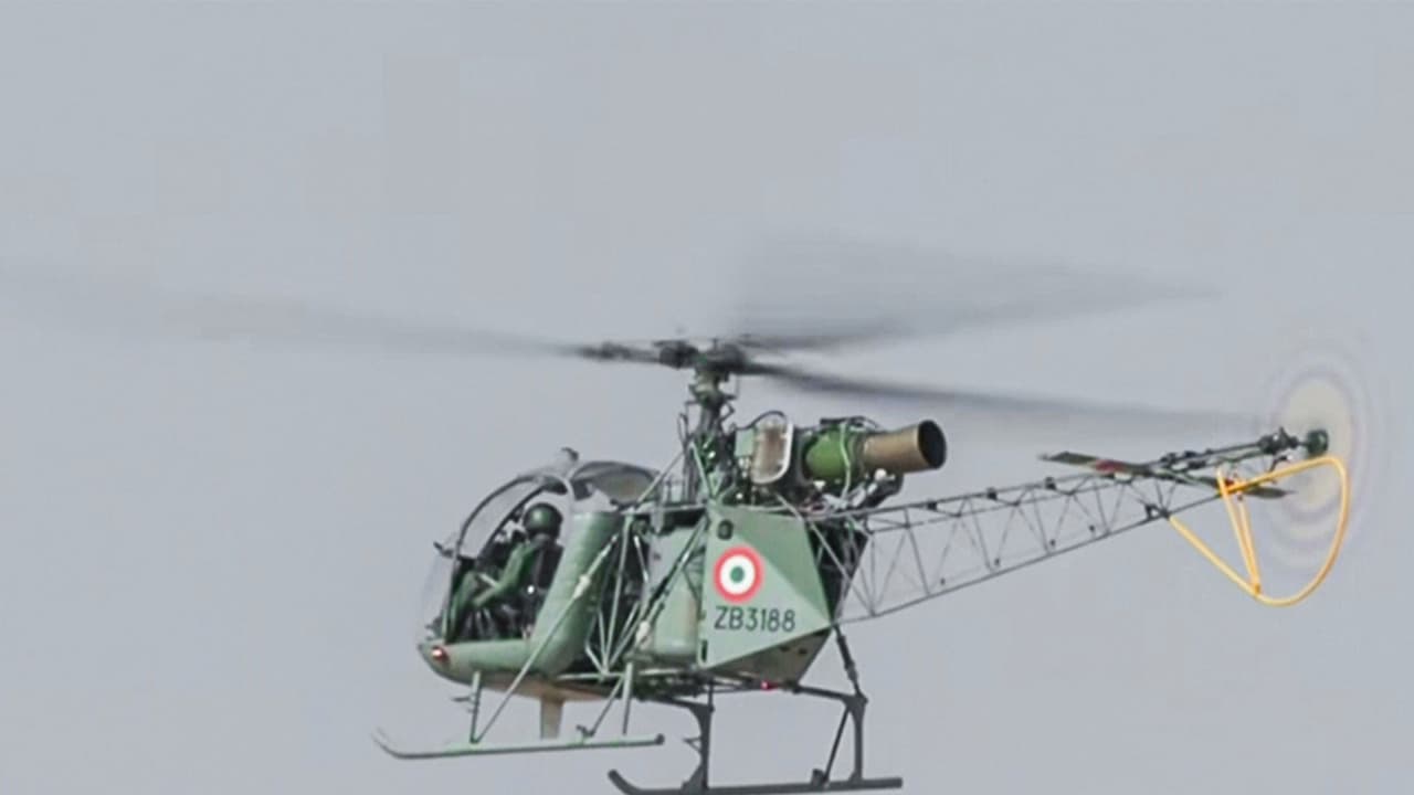 Cheetah Helicopter at the Air Force Station, in Jaisalmer (File photo/ANI) Cheetah Helicopter at the Air Force Station, in Jaisalmer (File photo/ANI)