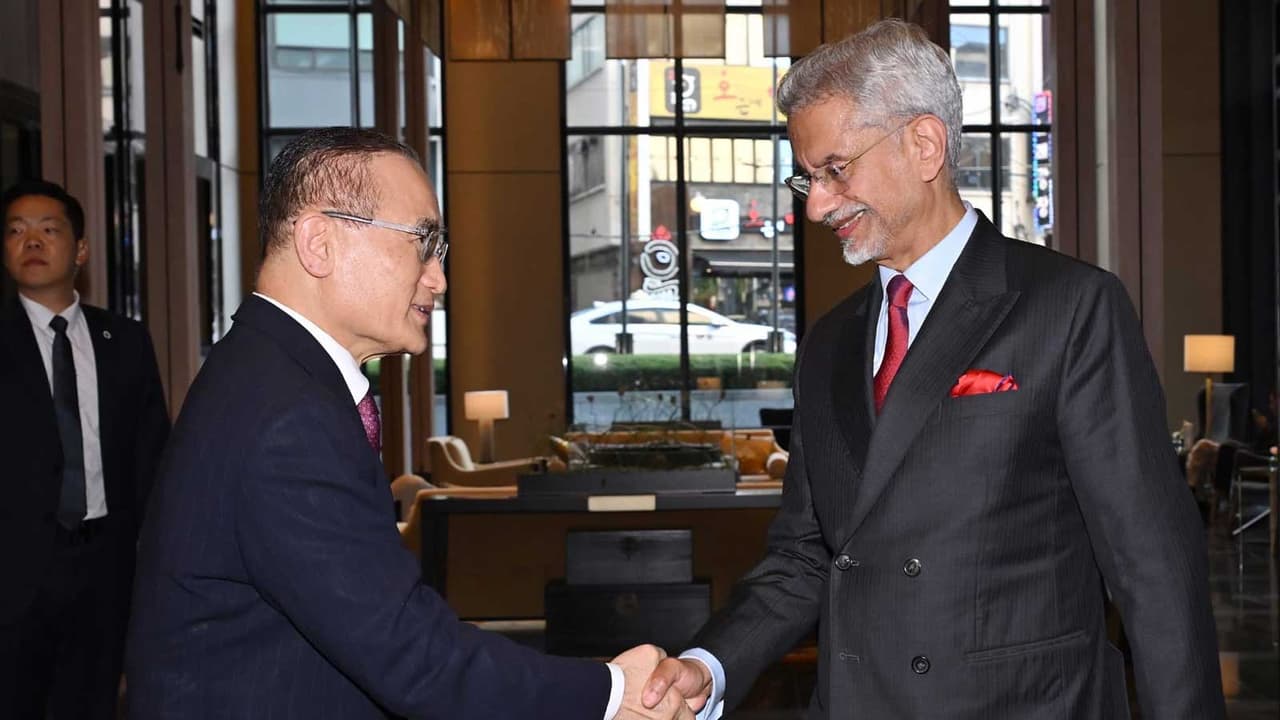 EAM Jaishankar with Wi Sung lac, Director of National Security of South Korea (Photo/X@DrSJaishankar) EAM Jaishankar with Wi Sung lac, Director of National Security of South Korea (Photo/X@DrSJaishankar)