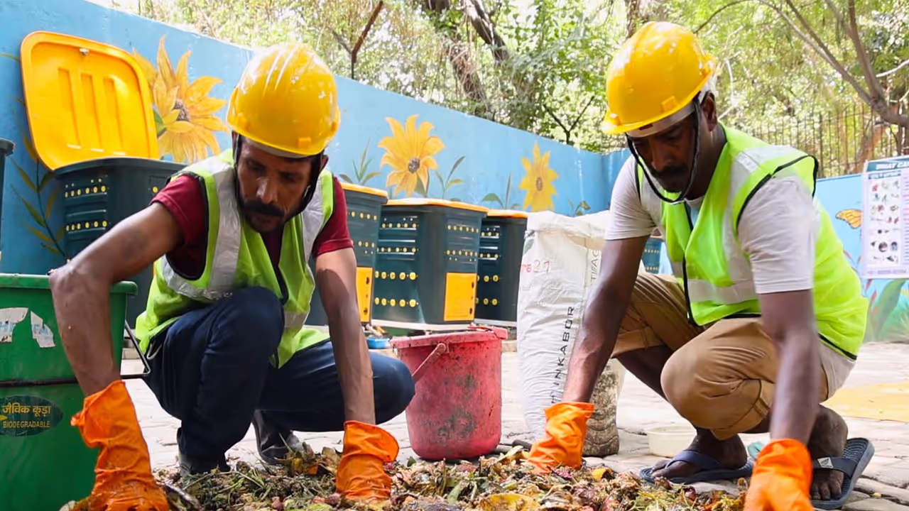 Delhi colony turns waste into a zero landfill success story (Photo/ANI) Delhi colony turns waste into a zero landfill success story (Photo/ANI)