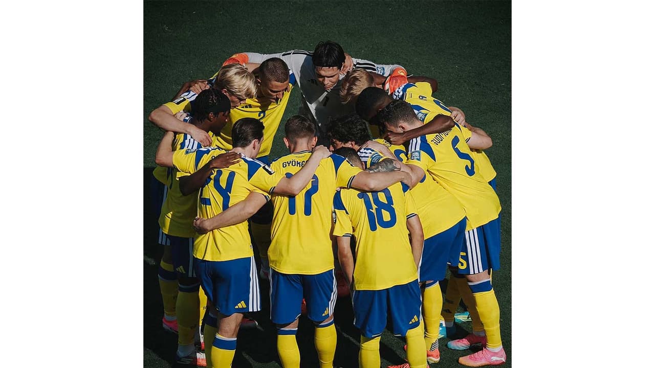 Sweden players in hurdle (Photo: X/@svenskfotboll) Sweden players in hurdle (Photo: X/@svenskfotboll)