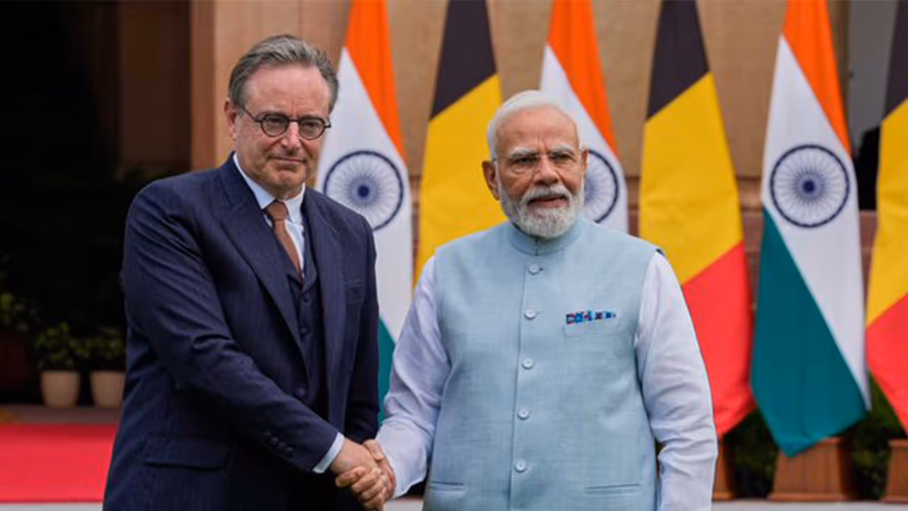 Prime Minister Narendra Modi and his Belgian counterpart Bart De Wever during their meeting in New Delhi. (Photo: X/@Bart_DeWever) Prime Minister Narendra Modi and his Belgian counterpart Bart De Wever during their meeting in New Delhi. (Photo: X/@Bart_DeWever)