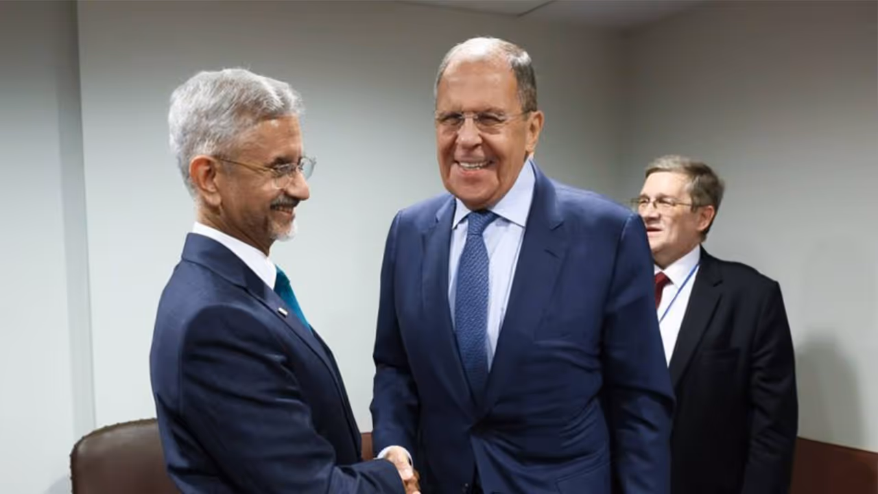 External Affairs Minister S Jaishankar with Russian Foreign Minister Sergey Lavrov. (Photo: X/@mfa_russia) External Affairs Minister S Jaishankar with Russian Foreign Minister Sergey Lavrov. (Photo: X/@mfa_russia)