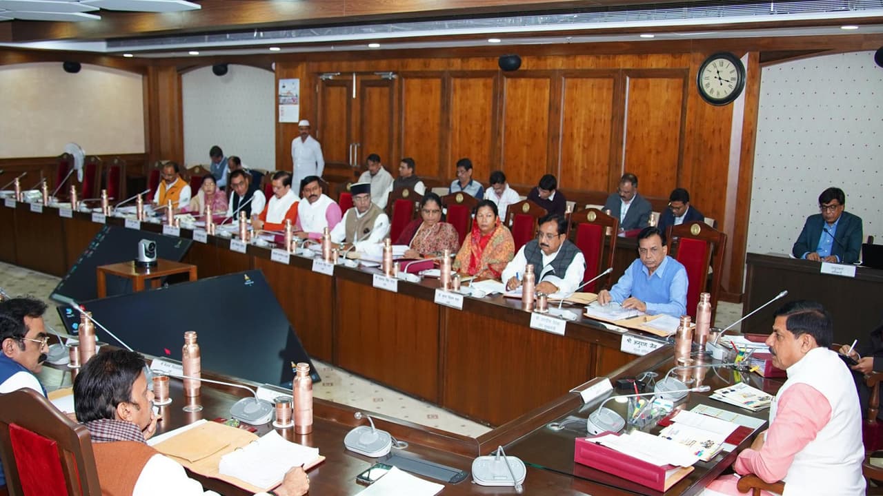 MP Cabinet Meeting chaired by CM Mohan Yadav (Photo/X @DrMohanYadav51) MP Cabinet Meeting chaired by CM Mohan Yadav (Photo/X @DrMohanYadav51)