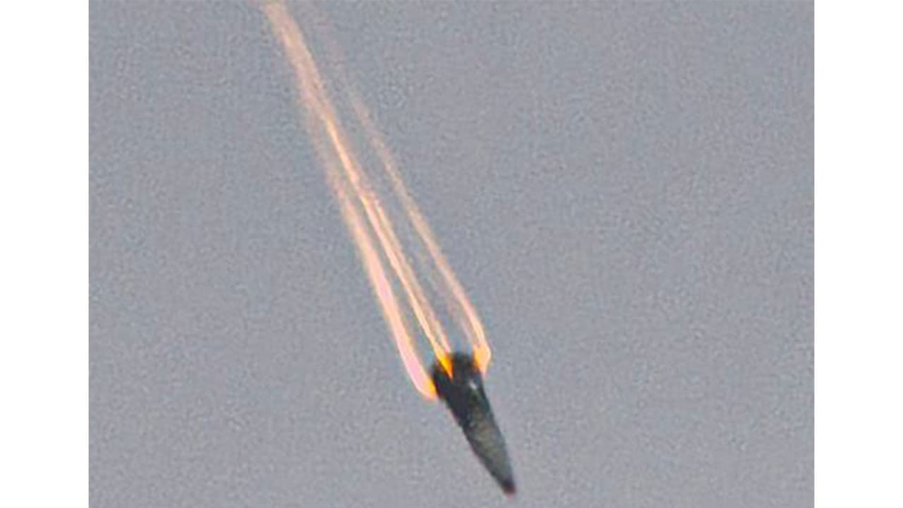 An Iranian ballistic missile warhead. (Photo/ @IRANinMumbai) An Iranian ballistic missile warhead. (Photo/ @IRANinMumbai)