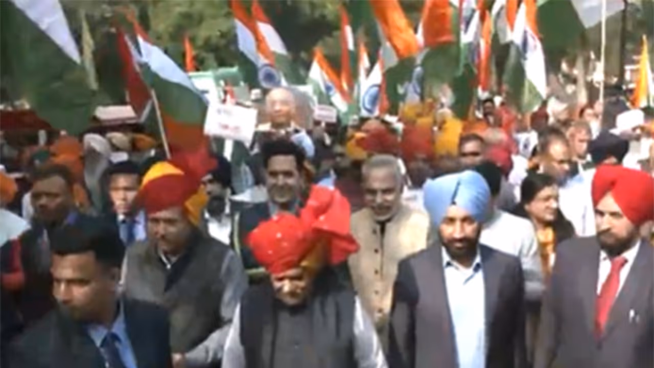 Punjab Governor Gulab Chand Kataria participates in 'Unity March' (Photo/ANI) Punjab Governor Gulab Chand Kataria participates in 'Unity March' (Photo/ANI)