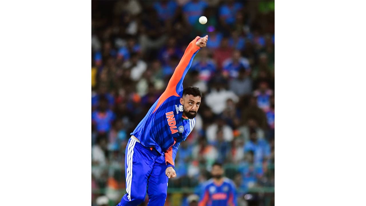 India's Varun Chakravarthy. (Photo/ANI) India's Varun Chakravarthy. (Photo/ANI)