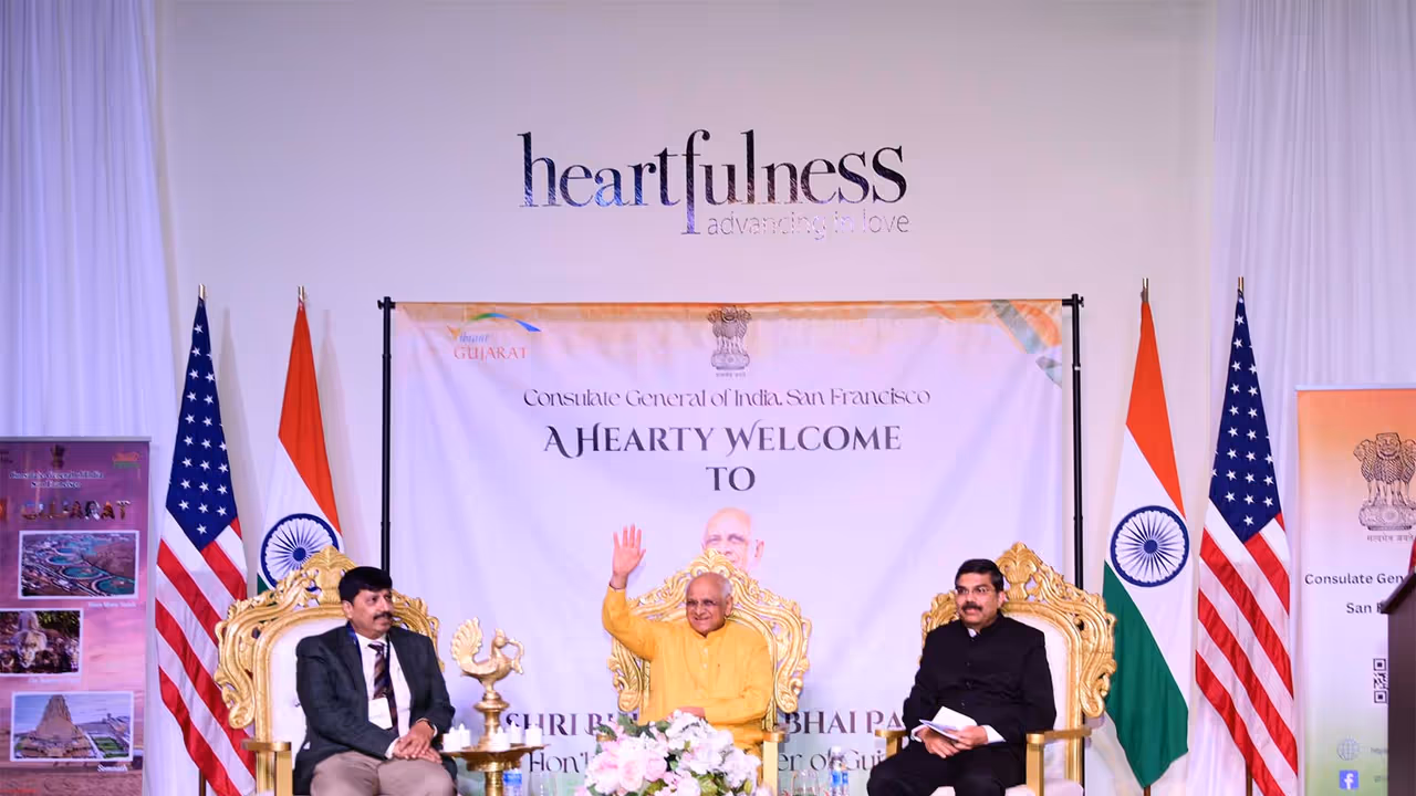 Gujarat CM Bhupendra Patel in San Francisco (Photo/Gujarat CMO) Gujarat CM Bhupendra Patel in San Francisco (Photo/Gujarat CMO)