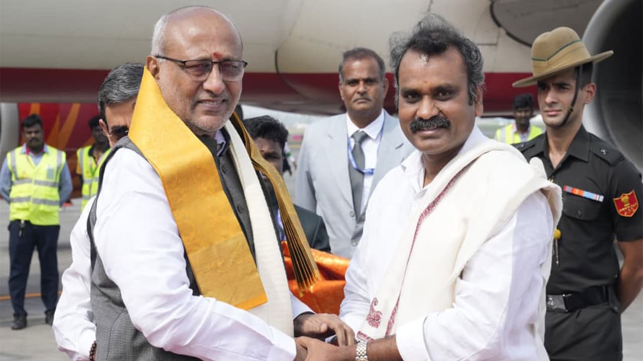 Vice President CP Radhakrishnan arrives in Tamil Nadu (Photo X @VPIndia) Vice President CP Radhakrishnan arrives in Tamil Nadu (Photo X @VPIndia)