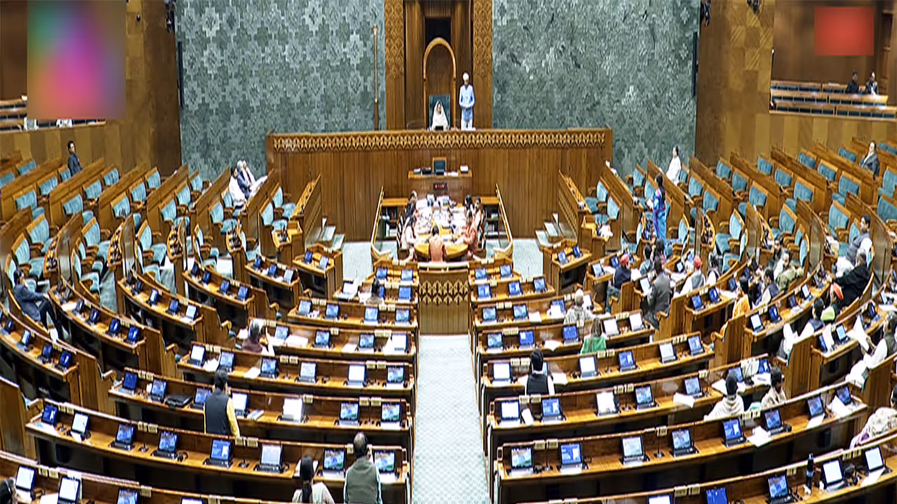 Visual from Lok Sabha (Photo/ANI)