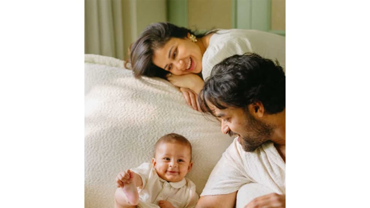 Varun Tej and Lavanya Tripathi' son (Image source: Varun's Instagram) Varun Tej and Lavanya Tripathi' son (Image source: Varun's Instagram)