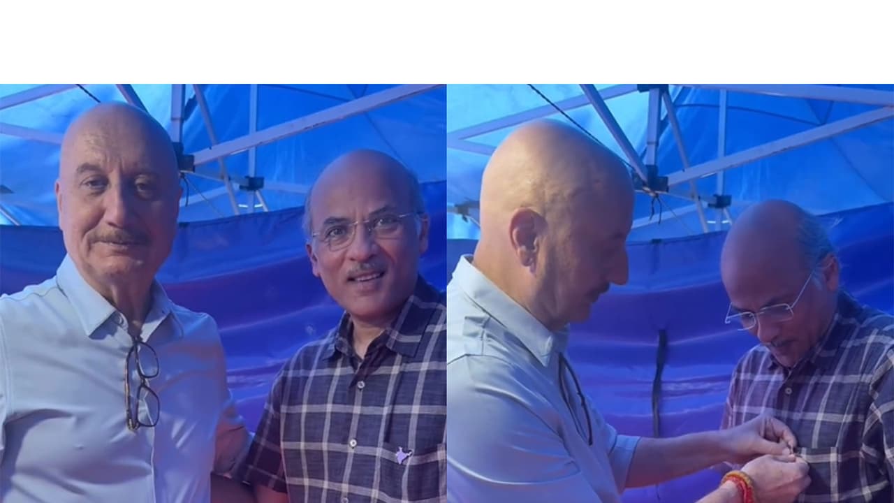 Anupam Kher, Sooraj Barjatya (Photo/Instagram@anupampkher) Anupam Kher, Sooraj Barjatya (Photo/Instagram@anupampkher)