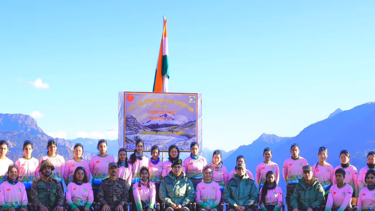All women high altitude trekking expedition flagged in Eastern Himalayas (Photo/Indian Army)