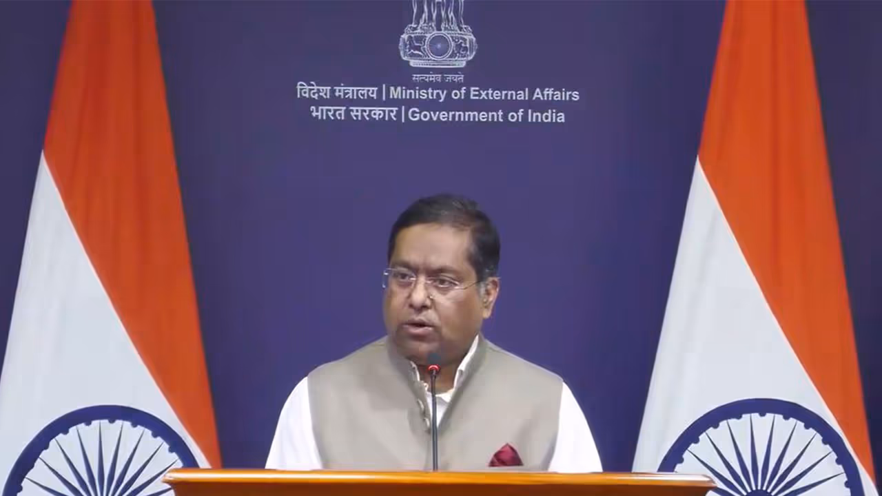 MEA Spokesperson Randhir Jaiswal (Photo/Youtube@Ministry of External Affairs, India) MEA Spokesperson Randhir Jaiswal (Photo/Youtube@Ministry of External Affairs, India)