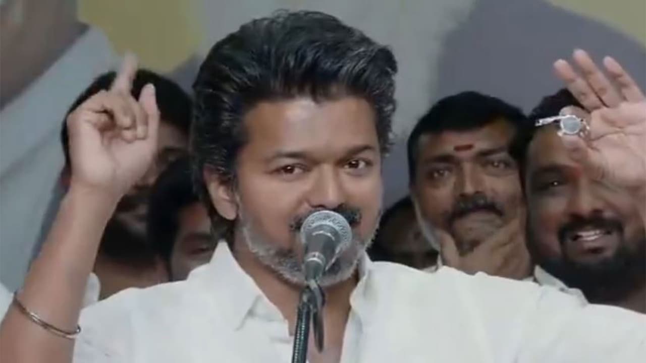 TVK Vijay unveils party symbol — the whistle (Photo: TVK) TVK Vijay unveils party symbol — the whistle (Photo: TVK)