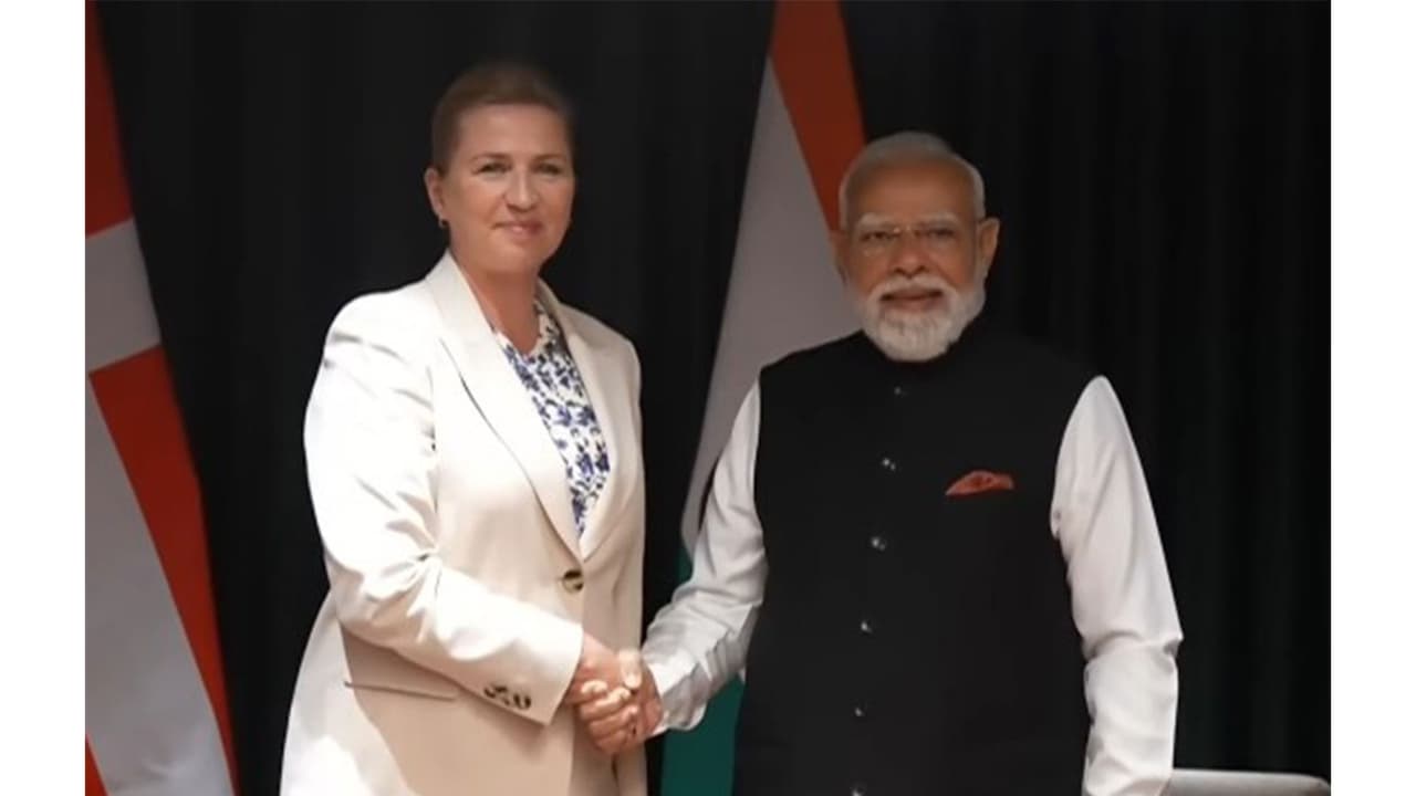Prime Minister Narendra Modi with Denmark's PM Mette Frederiksen (Photo/YouTube/NarendraModi) Prime Minister Narendra Modi with Denmark's PM Mette Frederiksen (Photo/YouTube/NarendraModi)