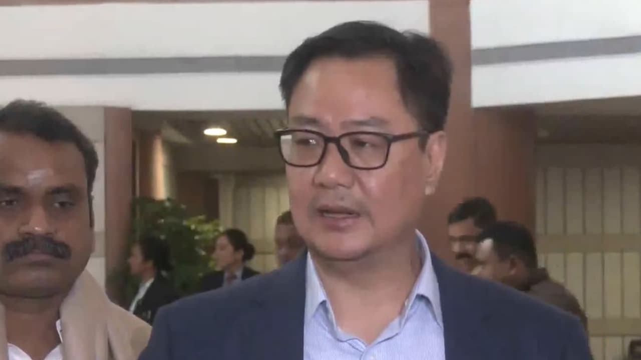 Union Parliamentary and Minority Affairs Minister Kiren Rijiju (Photo/ANI) Union Parliamentary and Minority Affairs Minister Kiren Rijiju (Photo/ANI)