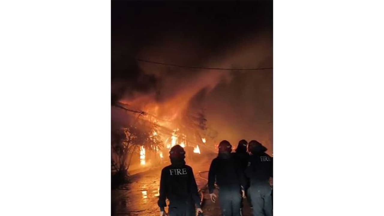 Visual from the incident (Photo/Delhi Fire Services) Visual from the incident (Photo/Delhi Fire Services)