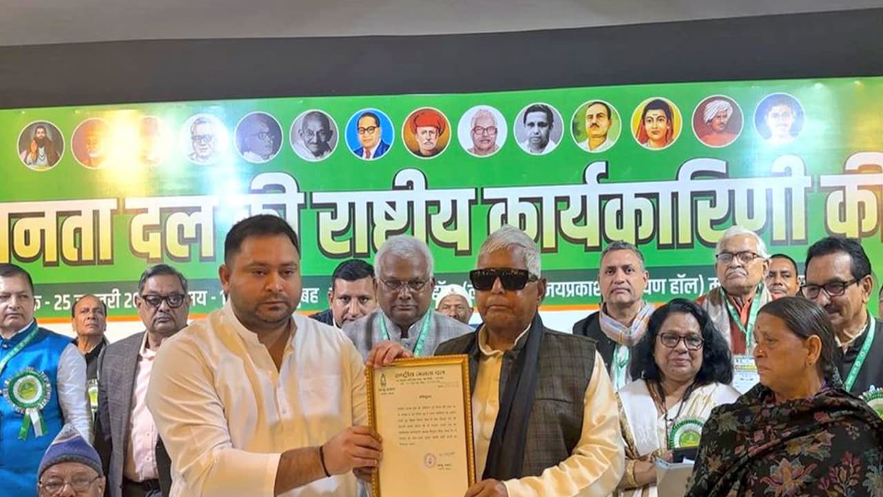 RJD Supremo Lalu Prasad Yadav and RJD leader Tejashwi Yadav. (Photo/X@RJDforIndia) RJD Supremo Lalu Prasad Yadav and RJD leader Tejashwi Yadav. (Photo/X@RJDforIndia)