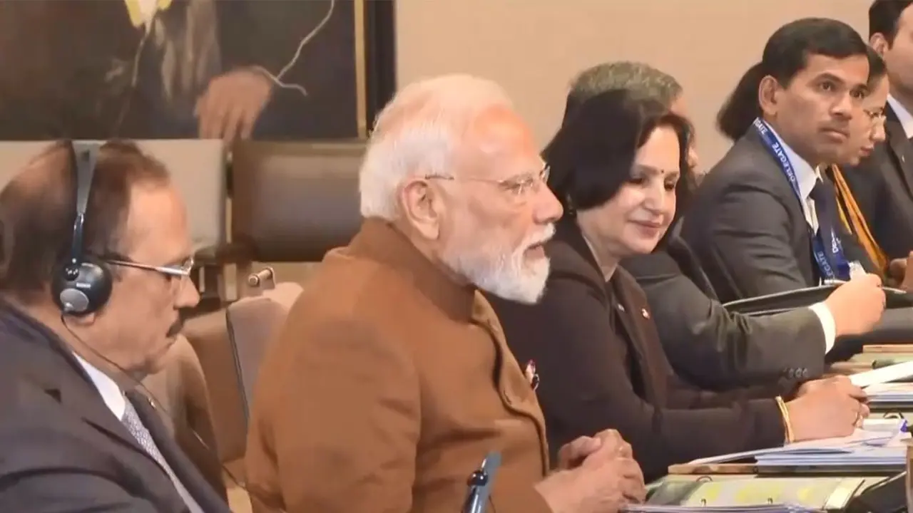 Prime Minister Narendra Modi during delegation level talks with the Jordanian leadership in Amman as part of his official visit (Photo/ANI) Prime Minister Narendra Modi during delegation level talks with the Jordanian leadership in Amman as part of his official visit (Photo/ANI)