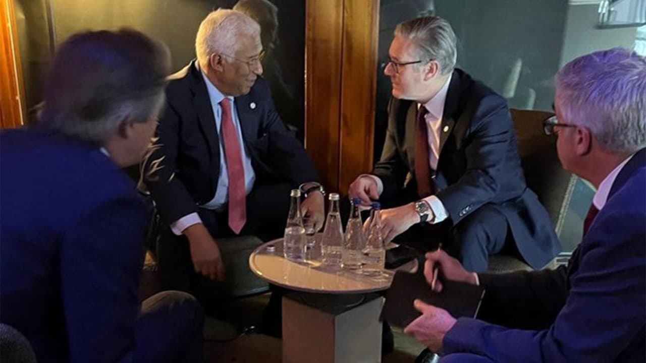 British Prime Minister Keir Starmer and European Council President Antonio Costa, Evian (Photo/X/@eucopresident) British Prime Minister Keir Starmer and European Council President Antonio Costa, Evian (Photo/X/@eucopresident)