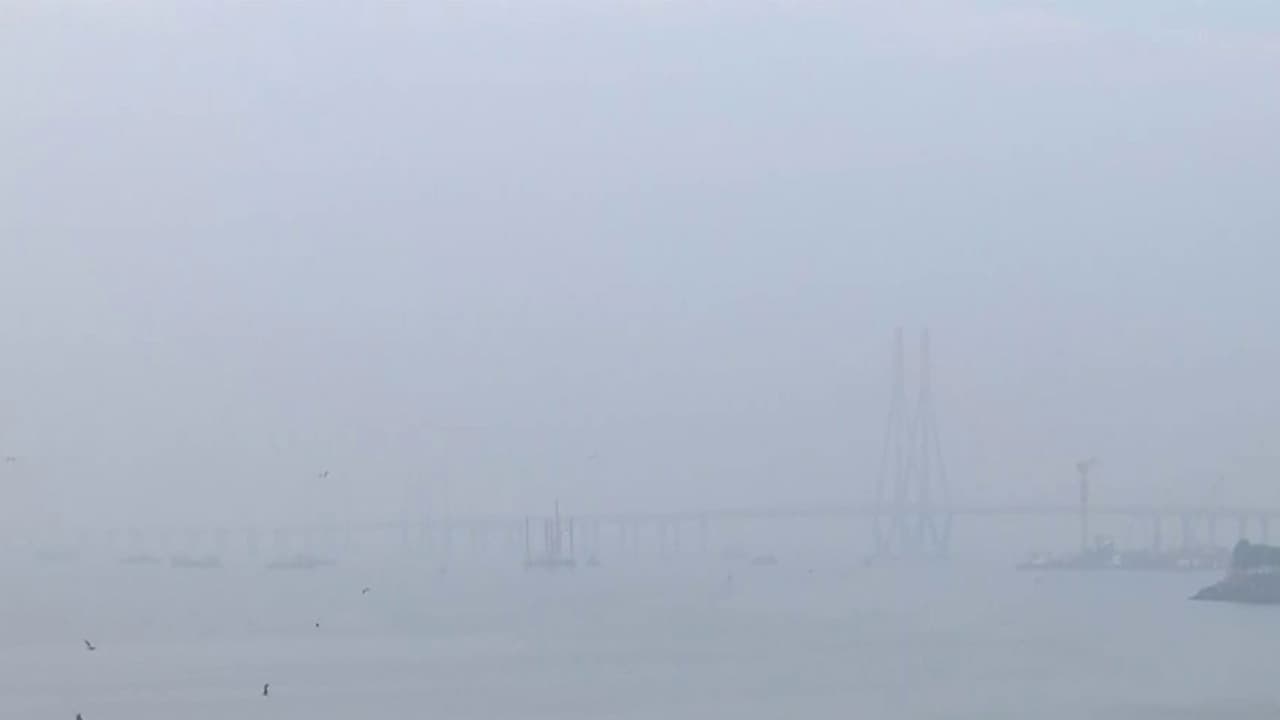 Thick layer of smog in Mumbai's Bandra area(Photo/ANI) Thick layer of smog in Mumbai's Bandra area(Photo/ANI)