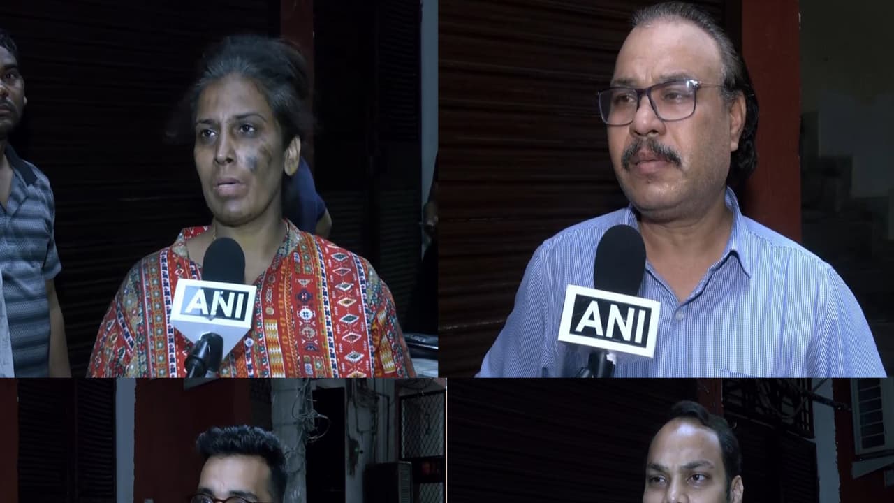 Residents narrate midnight ordeal of massive Tughlakabad blaze (Photo/ANI) Residents narrate midnight ordeal of massive Tughlakabad blaze (Photo/ANI)
