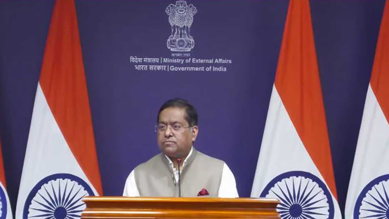 Ministry of External Affairs Spokesperson Randhir Jaiswal (Photo/Youtube@MEAIndia) Ministry of External Affairs Spokesperson Randhir Jaiswal (Photo/Youtube@MEAIndia)