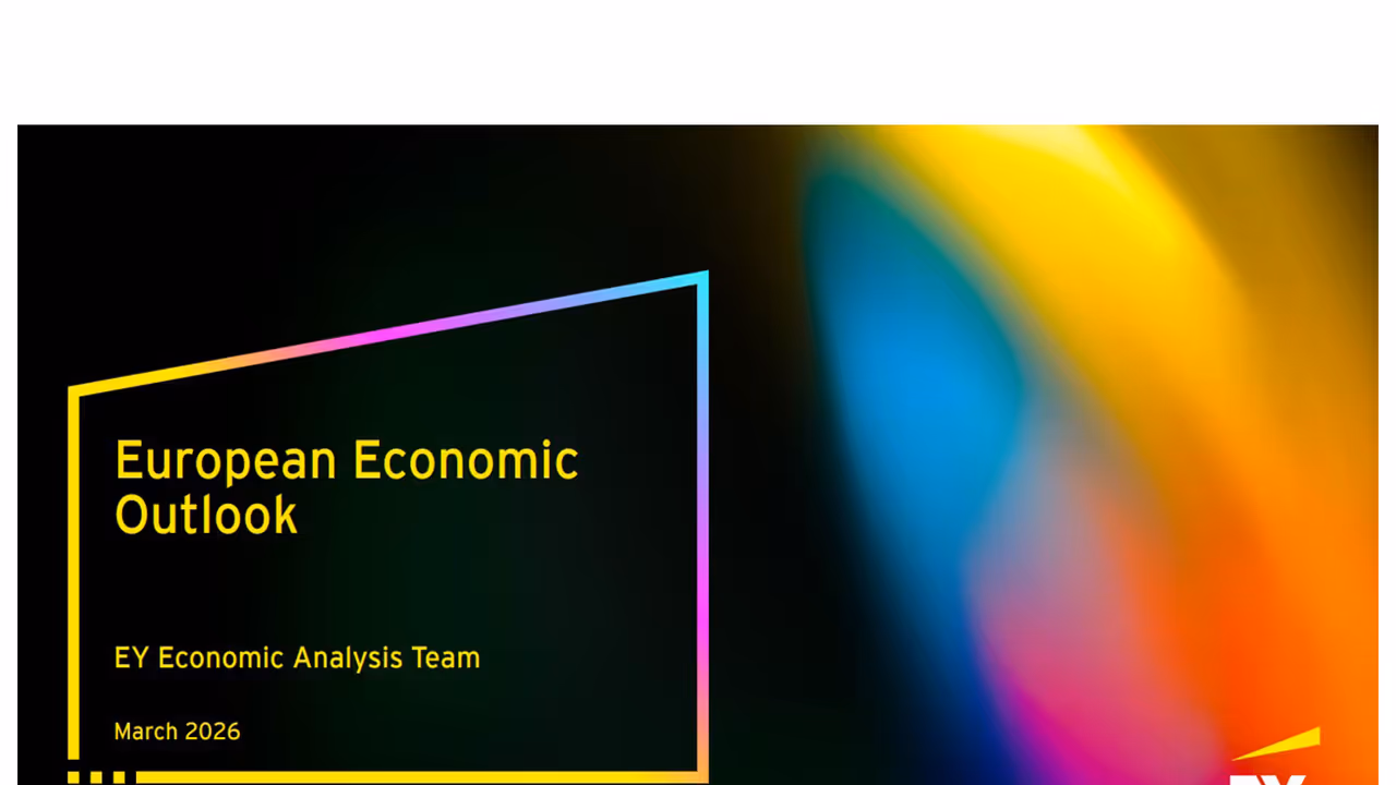 EY European Economic Outlook March 2026 (Photo/EY) EY European Economic Outlook March 2026 (Photo/EY)