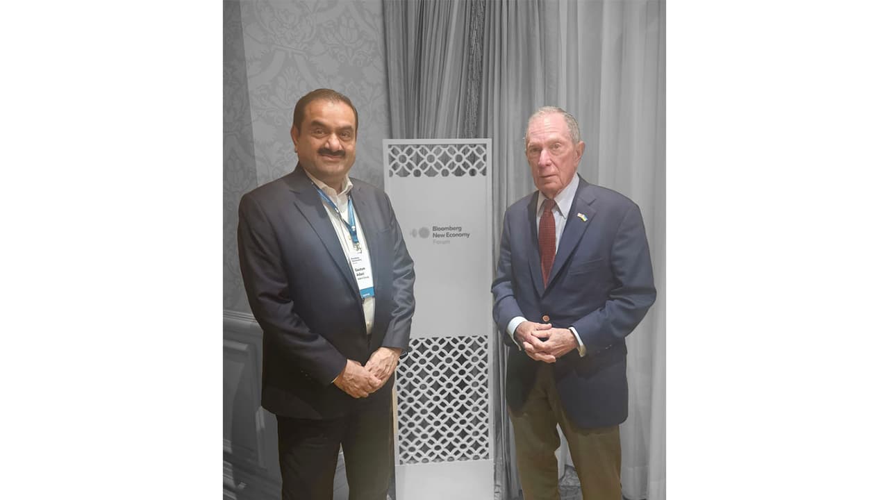 Michael Bloomberg meets Gautam Adani in Delhi (Photo/@gautam_adani) Michael Bloomberg meets Gautam Adani in Delhi (Photo/@gautam_adani)