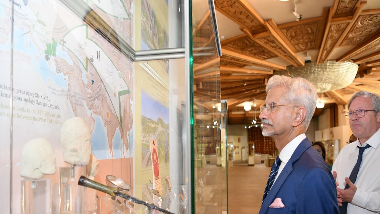 External Affairs Minister S Jaishankar visits National Historical Museum in Sofia, Bulgaria (Photo/X/@DrSJaishankar) External Affairs Minister S Jaishankar visits National Historical Museum in Sofia, Bulgaria (Photo/X/@DrSJaishankar)