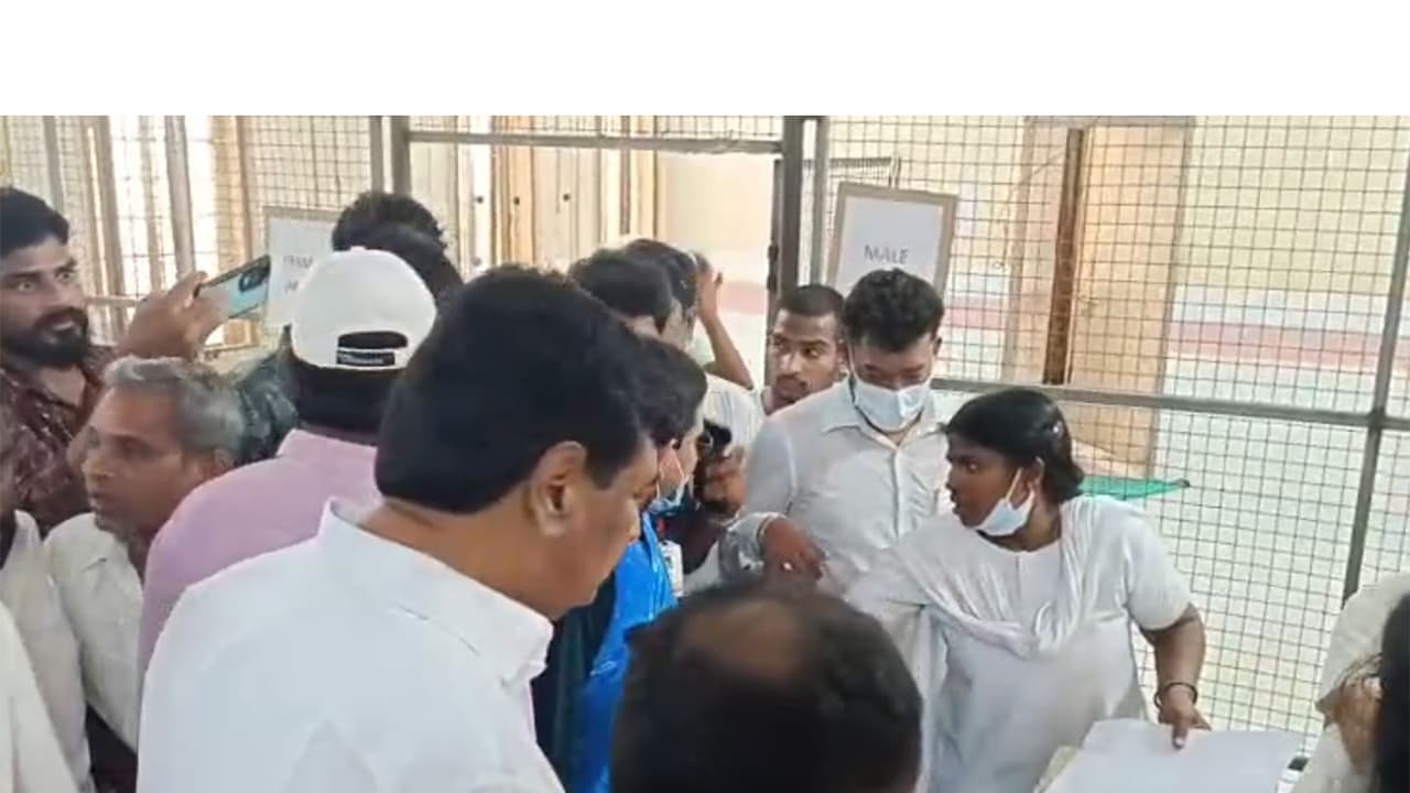 Scenes inside the hospital after the temple stampeded (Photo/ANI)