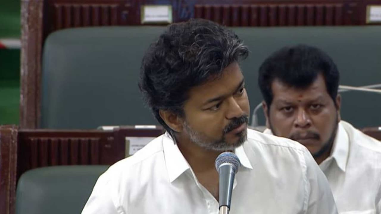 Tamil Nadu Chief Minister Vijay (Photo/Tamil Nadu Assembly) Tamil Nadu Chief Minister Vijay (Photo/Tamil Nadu Assembly)