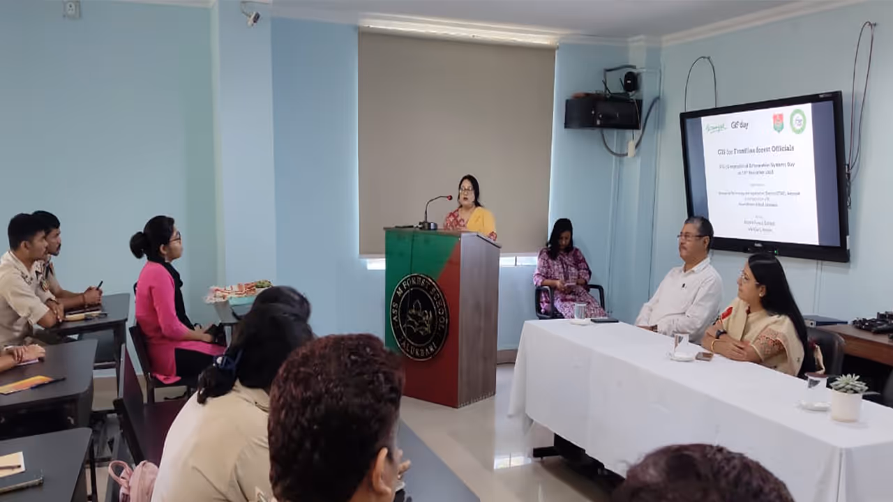 Assam Forest staff strengthen conservation skills with GIS training on GIS Day (Photo/ANI) Assam Forest staff strengthen conservation skills with GIS training on GIS Day (Photo/ANI)