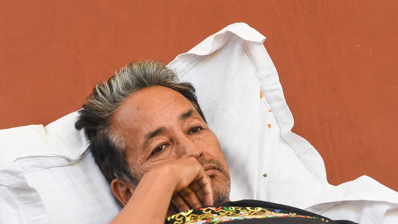 Activist Sonam Wangchuk at Jantar Mantar (File Photo/ANI) Activist Sonam Wangchuk at Jantar Mantar (File Photo/ANI)