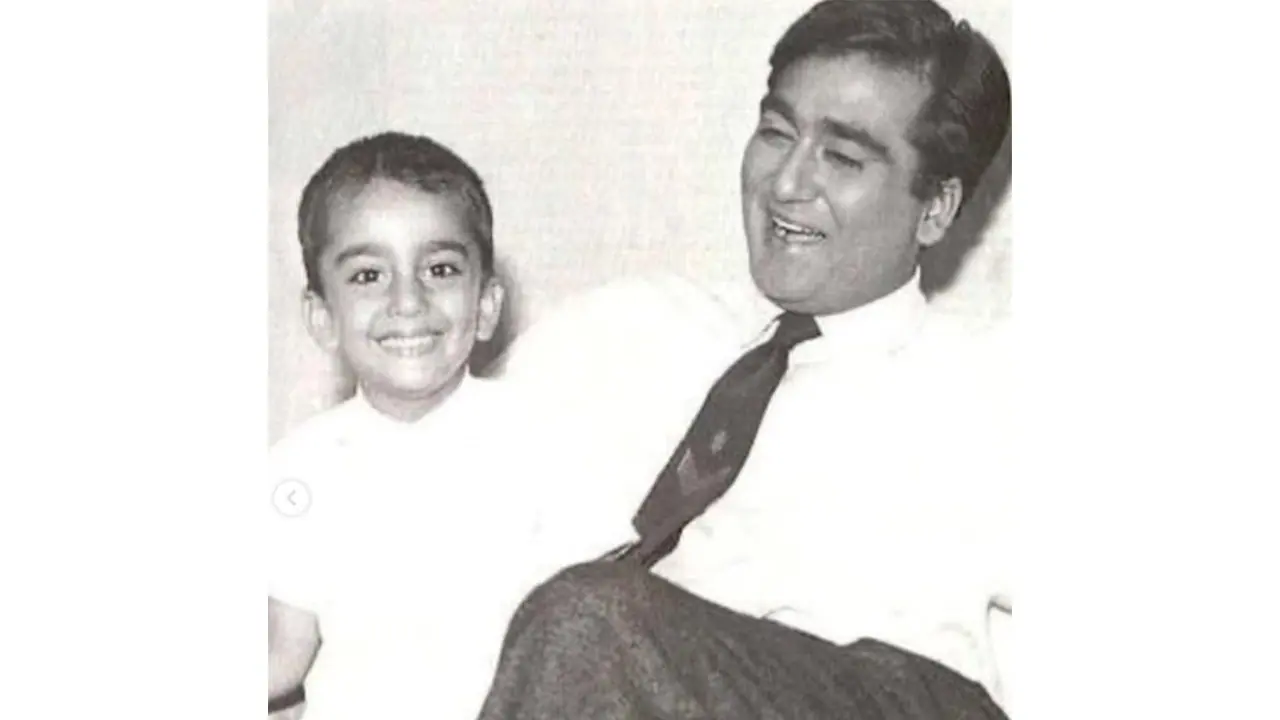 Childhood picture of Sanjay Dutt with father Sunil Dutt (Photo/Instagram/@duttsanjay) Childhood picture of Sanjay Dutt with father Sunil Dutt (Photo/Instagram/@duttsanjay)