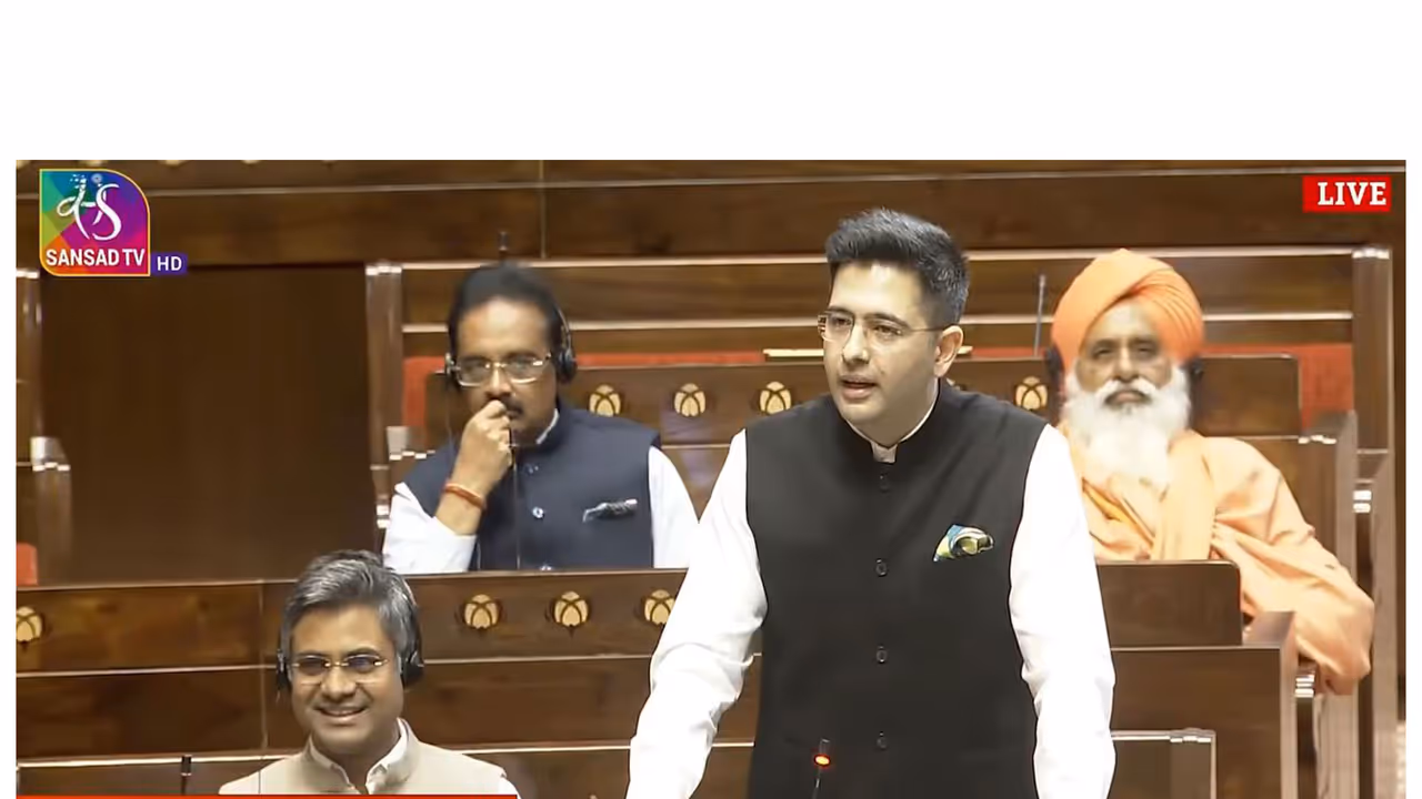 AAP MP Raghav Chadha (Photo/SansadTV)