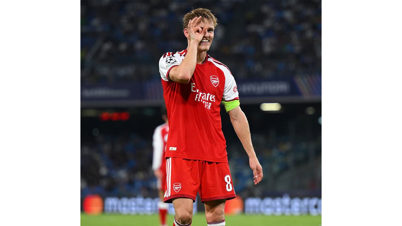Arsenal skipper Martin Odegaard. (Photo: X/ @ChampionsLeague) Arsenal skipper Martin Odegaard. (Photo: X/ @ChampionsLeague)