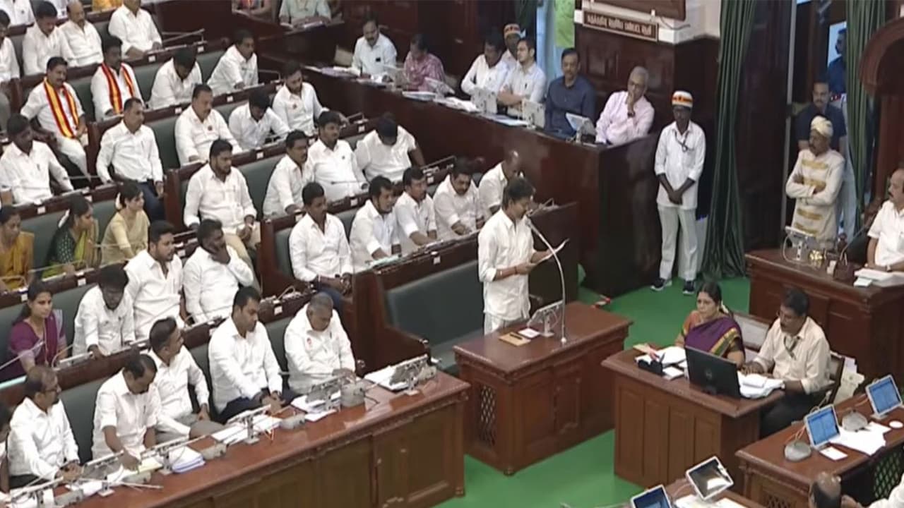 Tamil Nadu CM Vijay addresses the Assembly (Photo/ANI) Tamil Nadu CM Vijay addresses the Assembly (Photo/ANI)