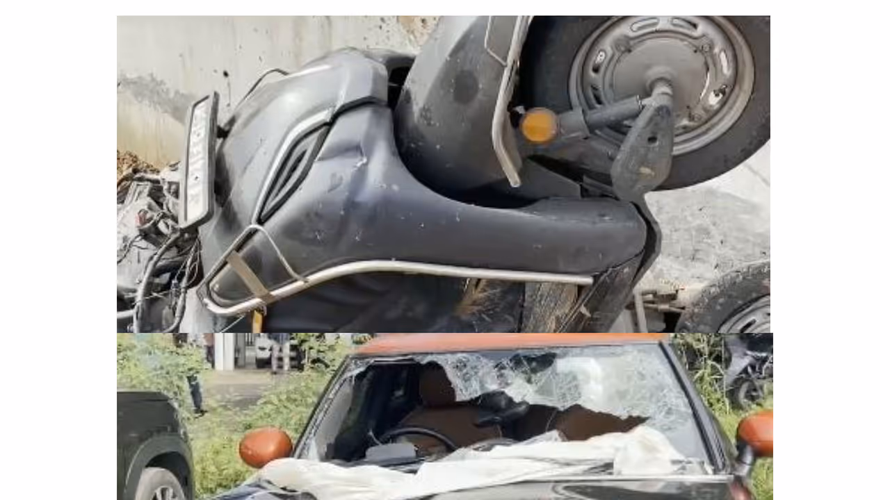 Visuals of the vehicles involved in the accident (Photo/ANI) Visuals of the vehicles involved in the accident (Photo/ANI)