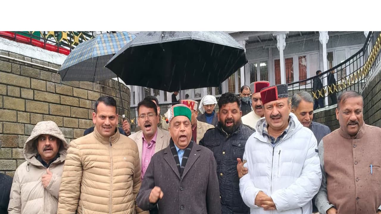 Opposition walks out of Himachal Pradesh Assembly (Photo/ANI) Opposition walks out of Himachal Pradesh Assembly (Photo/ANI)