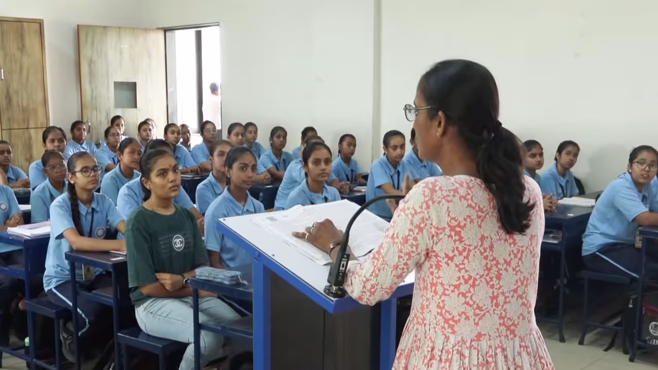 Girls attend classes in upgraded smart classrooms (File Photo/ANI) Girls attend classes in upgraded smart classrooms (File Photo/ANI)