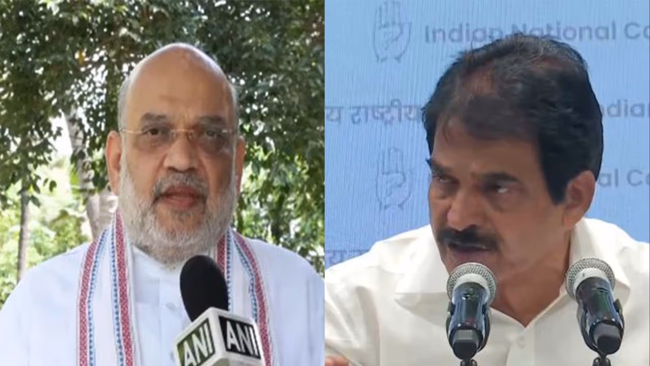Union Home Minister Amit Shah and Congress leader KC Venugopal (FilePhoto/ANI) Union Home Minister Amit Shah and Congress leader KC Venugopal (FilePhoto/ANI)