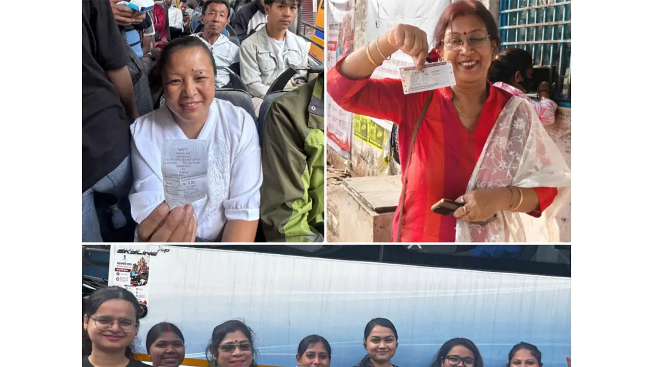 West Bengal government introduces free bus travel scheme for women (Photo/X@BJP4Bengal) West Bengal government introduces free bus travel scheme for women (Photo/X@BJP4Bengal)