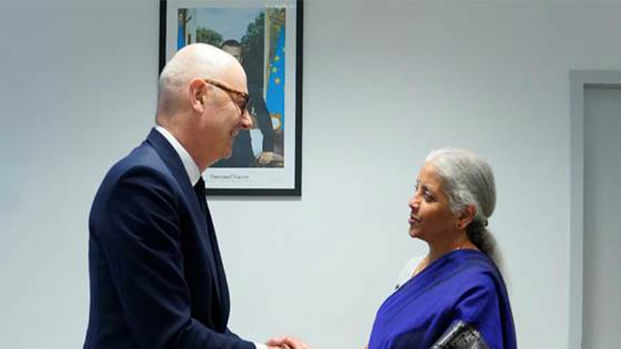 Nirmala Sitharaman and Roland Lescure (Photo/@PIB) Nirmala Sitharaman and Roland Lescure (Photo/@PIB)
