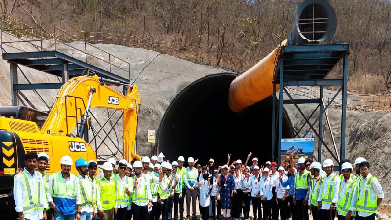 Visual of students from site (Photo/ANI) Visual of students from site (Photo/ANI)